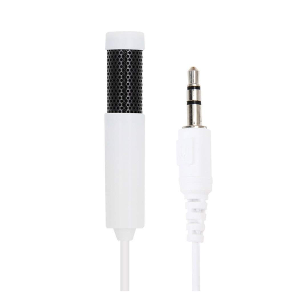 Microphone de studio USB et 3.5mm blanc compact pour ordinateur