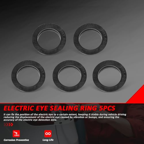 Image of Rear Bumper Parking Sensor Ring for BMW 128i 135i M 228i 230i M235i M240i M2 323i 325i 328i 330i 335i M3 320i Hybrid 3 340i 428i 430i 435i 440i M4 X4 Replacement # 66206923000 (5 PCS)