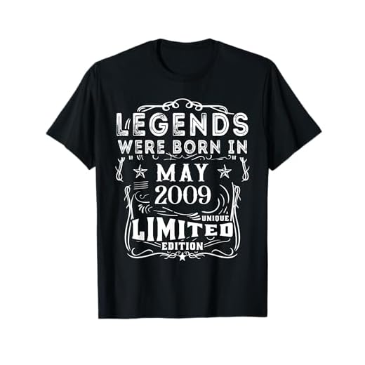Cumpleaños Mayo 2009 Edición Limitada Regalo Legend May Camiseta