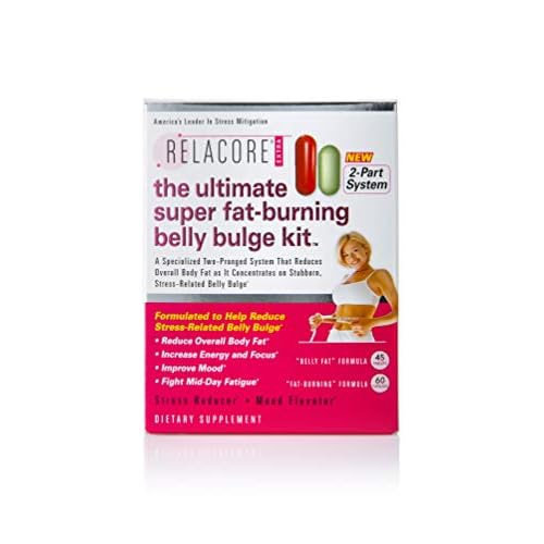 Ultimate Super Fat-Burning Belly Bulge Kit – Specialized Two-Pronged Weight-Loss System – Stress Relief and Fat Burning Supplements, 15 Day-Supply