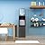 5 Gallon Water Dispenser, Top Loading Water Cooler Dispenser, Hot & Cold Water Cooler for 3 or 5 Gallon Bottles, Child Safety Lock, Removable Drip &Storage Cabinet, for Home Office Dormitory (Grey)