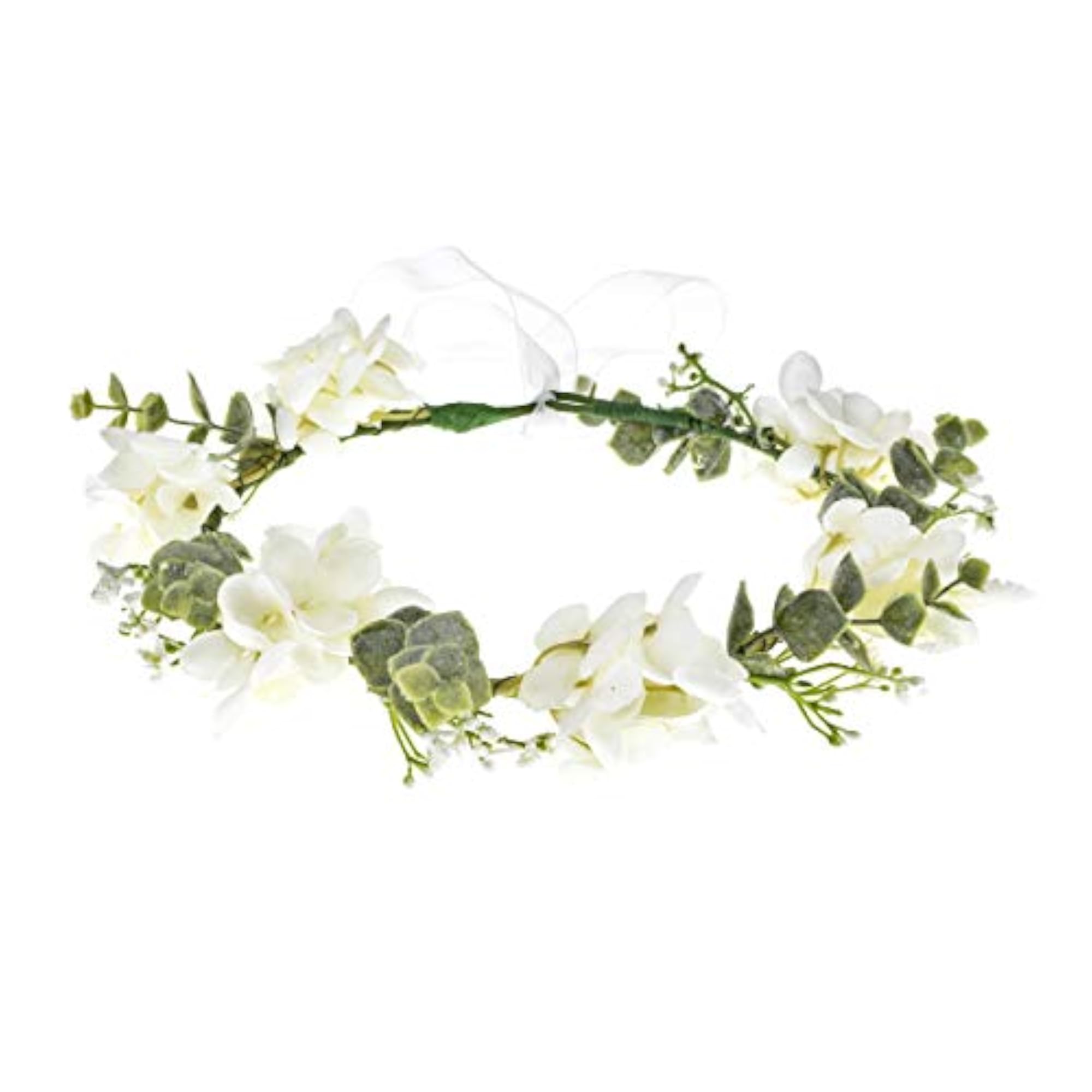 Camellia Flower Crown Rose Headpiece for Weddings and Events
