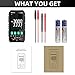 Mastfuyi Digital Multimeter, Compact Intelligent Multi Tester, NCV Electrical Tester, True RMS 4000 Counts, LCD, Overload Protection, Auto-Ranging, Capacitance, Continuity, Frequency, Resistance