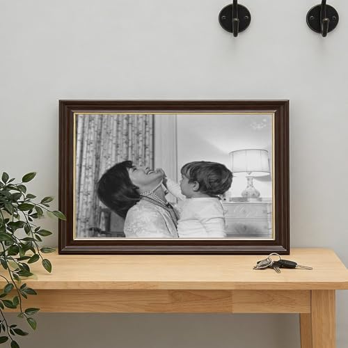 Toile decorative Jacqueline Kennedy et son fils art mural nostalgie - 7
