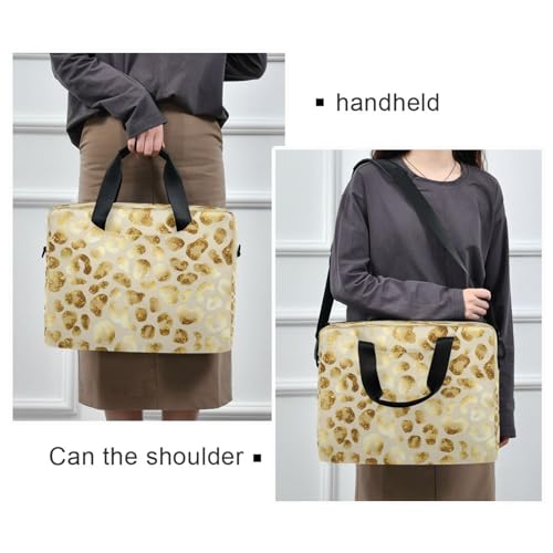 Bolso para Laptop senya Brillo Dorado Leopardo miniatura 2