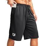 G Gradual Men's Long Basketball Shorts with Zipper Pocket 11'' Quick Dry Gym Shorts Lightweight Mesh Athletic Shorts for Men