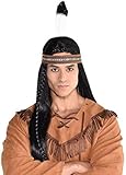 Amscan High Riding Western Party Native American Headband (1 Piece), Brown, 14.5 x 5