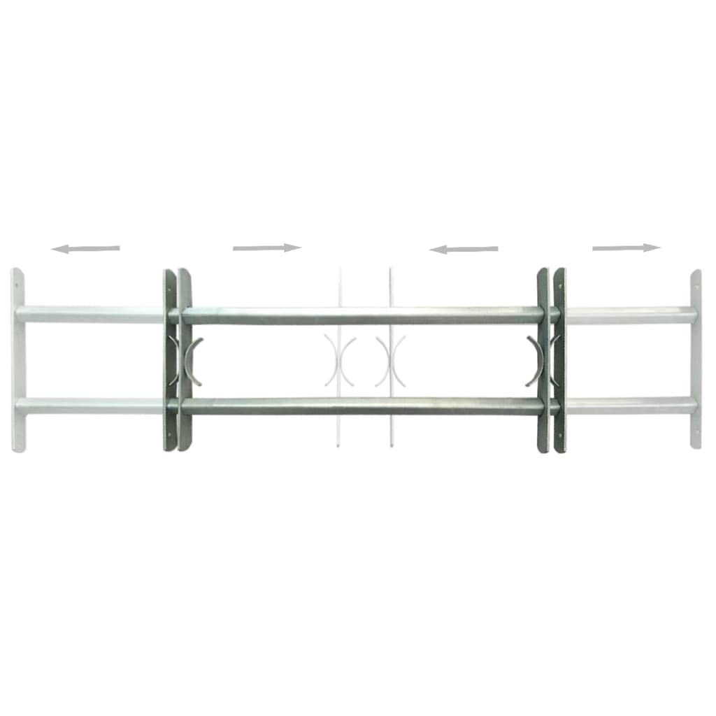 Rejas de seguridad de ventana ajustables 2 uds 700-1050 mm para balcón,planta baja,ventana de bodega,ventanas exteriores