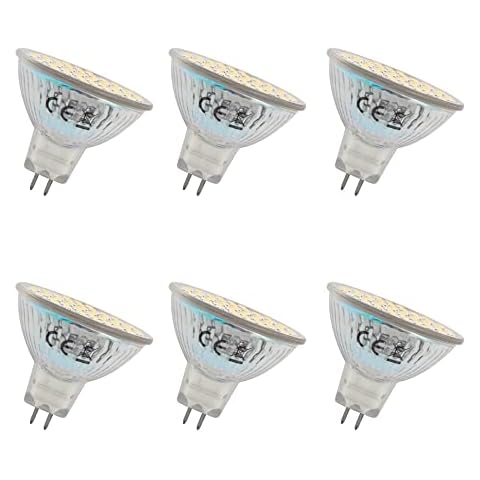 GLMING MR16 G5.3 48-2835 SMD-LED-Leuchtmittel, 3 W, G5.3 Cover