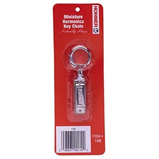Hohner108 Mini Harmonica, porte-clés, Key of C Major - Les Beatles, Paul McCartney, John Lennon, RIngo Starr, George Harrison Hohner108 Mini Harmonica, porte-clés, Key of C Major – Image 2