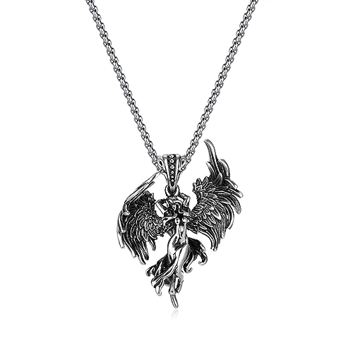 Collier loup en or 18 carats chaîne protectrice pour homme