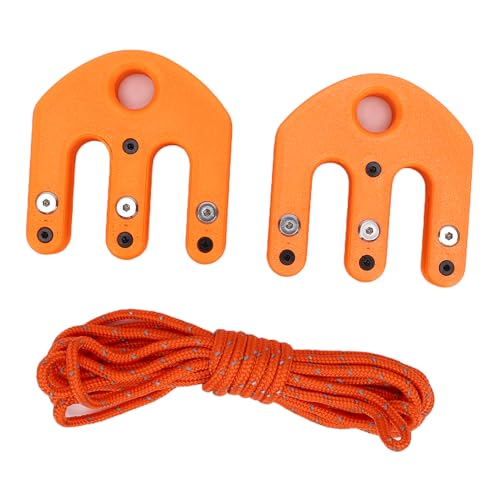 Luocute Game Gear Système de Levage et de Matériel de Levage, Système de Poulie en Nylon Robuste de 1 000 Lb avec Broches en Acier Inoxydable Antirouille, pour le Camping et les Voyages