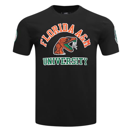 Pro Standard Florida A&m University College Classic Men's Chenille S/S T-Shirt, Black, XXL