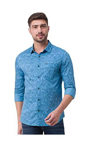 Image of Spykar Sulphur Men's Slim Fit Shirts