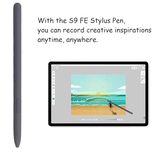 Image of 2 Pack Galaxy Tab S9 FE S Pen for Samsung Galaxy Tab S9 FE / S9 FE+ Stylus Pen,Replacement for Samsung Galaxy Tab S9 FE Pen(Grey)