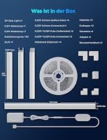 Govee RGBIC LED Strip mit Profil, 3M Smart LED Streifen Kompatibel mit Alexa & Google Assistant, 64 Szenenmodi, APP-Steuerung, Schiene mit Leisten für Schlafzimmer, Sockelleisten, Kabinett – Ansicht 8