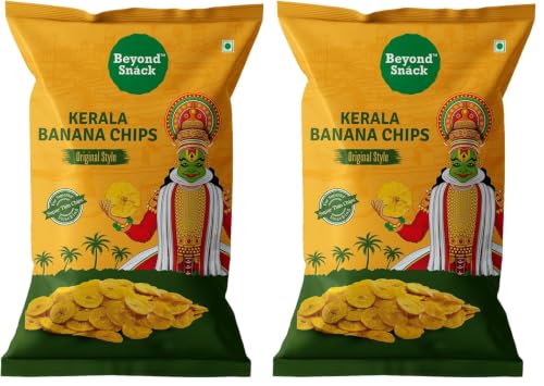Image of Beyond Snack Kerala Banana Chips - Original Style 30g /26 /25 gms (Weight may vary) (Pack of 2)
