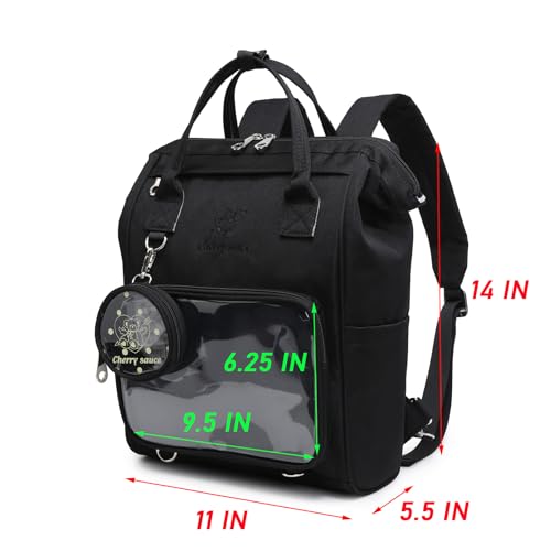 Image of CHERRY SAUCE Ita Bag Pin Kawaii Cute Display Mommy Backpack for School Anime Cosplay with Insert