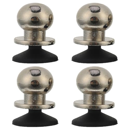 TOGEVAL Juego de Botones Joystick para Teléfono y Tableta Mini Tamaño Plata 2 Pares Ventosa de Silicona para Control de Disparo Rápido Asistente de Juego Portátil y Estable para Móvil