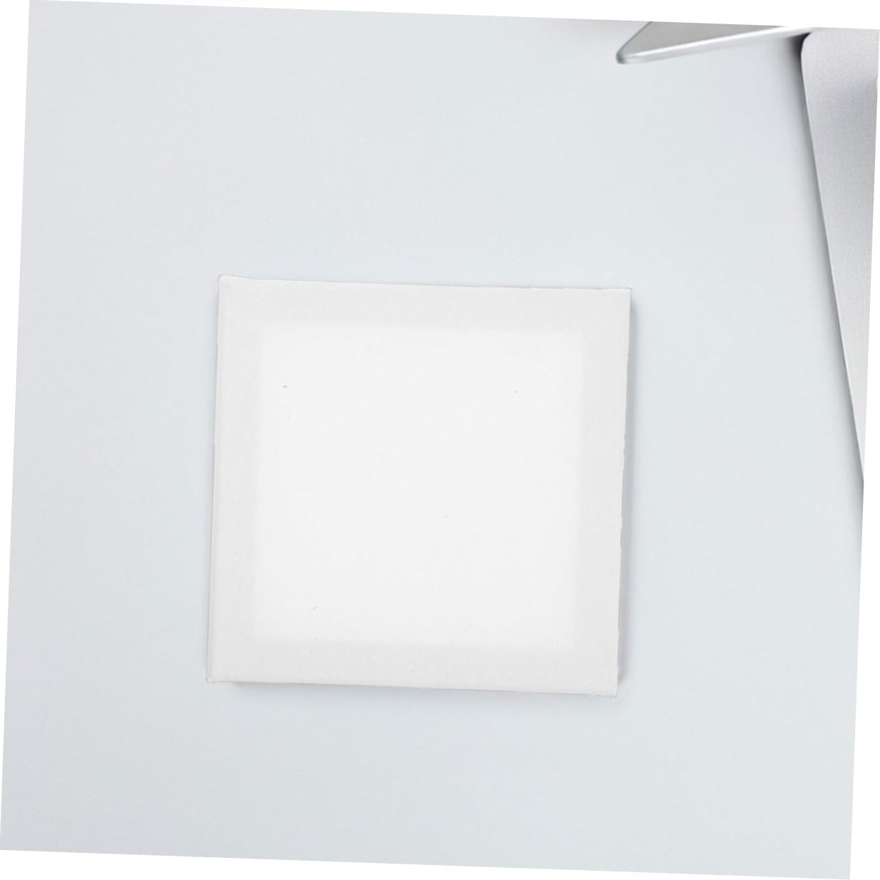 BESTYASH 4pcs White Cotton Canvas Boards for Painting, Blank Linen Drawing Pads for Artists and Students, Square 10x10 Inch Panels Suitable for Acrylic, Watercolor, and Gouache Art Projects