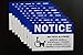 No Pets Allowed Service Dog Only Vinyl Decal (10 Pack) (X10 PS17)