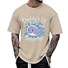 Men's T-Shirt Loose Fit Men's T-Shirt with Graphic Print for Everyday Wear Combine Shorts or Trousers, khaki, XXL #2