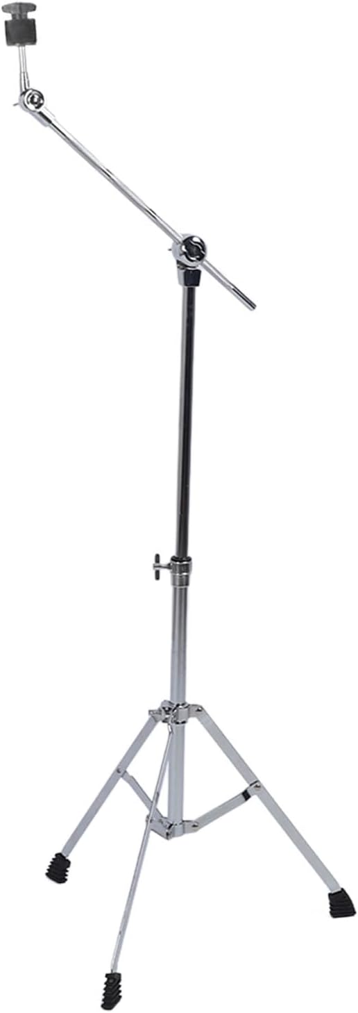 Cymbal Boom Stand, Multifunctional Drum Cymbal Stand, Iron Adjustable Foldable Cymbal Straight Stand Hardware for Practice
