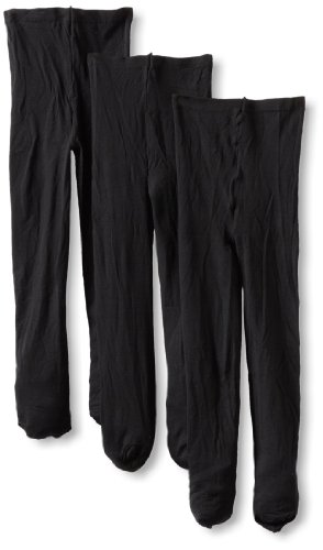Jefferies Socks Girls 2-6X Smooth Skin Tights 3 Pair Pack