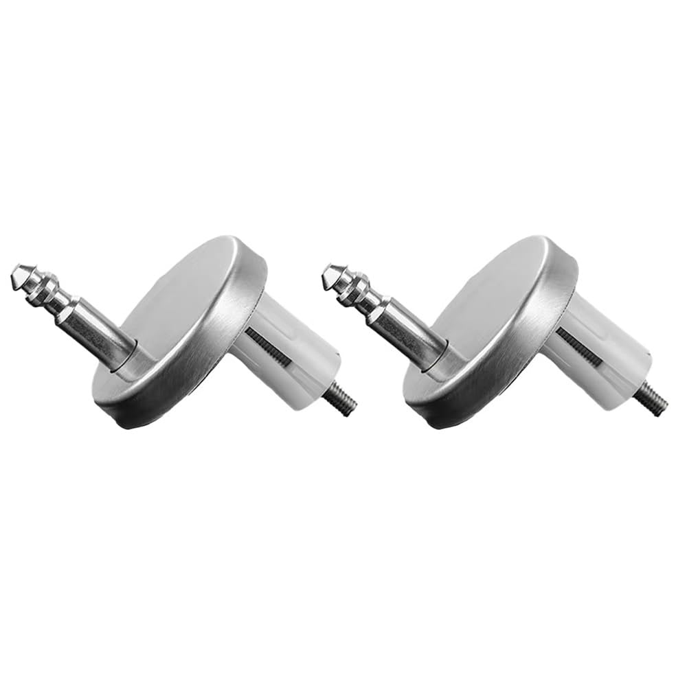 Toilet Lid Hinges for Toilet Bathroom Acces Top Fix Hinge Mountings Replacement Release Quick Screws Fixing Bolts 2Pc(60mm)