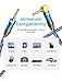 EMK 90 Degree Right Angle Aux Cable - [24K Gold-Plated,Sound Quality] Audio Stereo Male to Male Cable for Laptop, Tablets, MP3 Players,Car/Home Aux Stereo, Speaker or More(2FT/0.6M)