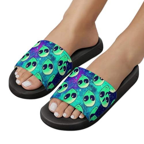 Aliens 3D PVC Sandals Mens Women Comfortable Slippers Casual House Lightweight Loafers Quick Drying Breathable3