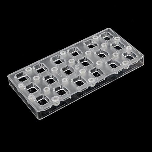 Rectangular Transparent Magnetic Polycarbonate PC Chocolate Cake Molds Transfer Magnet Sheets Mould With Mirror Steel Plate