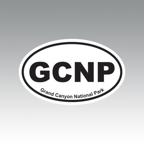 RDW Pair of Grand Canyon National Park Oval Sticker - Die Cut - Decal - Euro GCNP