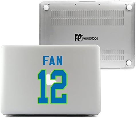 PhoneTatoos - Seahawks Fan Clear/ Transparent Plastic Hard Case Cover for Macbook Pro RETINA 13'' (Model: A1502 or A1425)