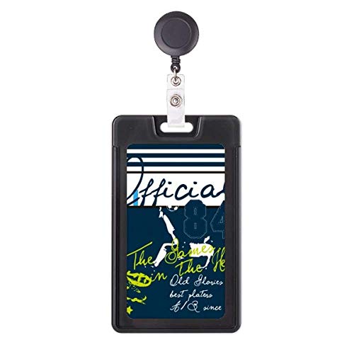 Porte-badge rétractable football enrouleur carte d'accès sport