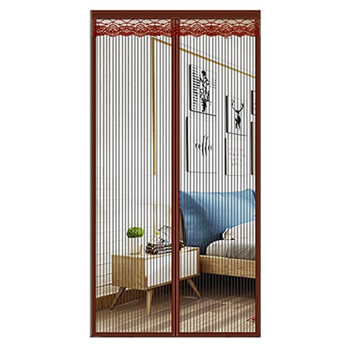 XWSM Porte Moustiquaire Magnétique, Moustiquaire De Porte, Portes Moustiquaires avec Aimants, Rideau en Maille Robuste, Amovible Et Lavable.