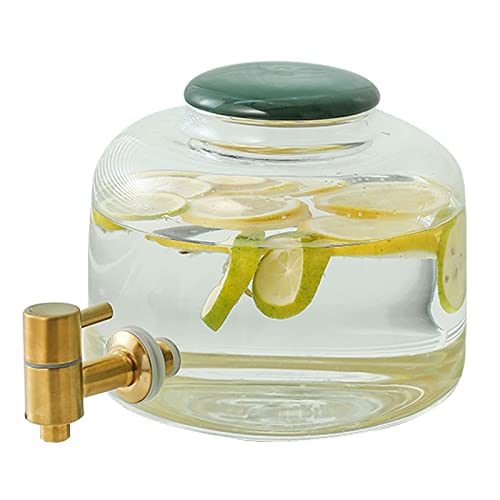 Dispenser per bevande in vetro con beccuccio, per feste, mini dispenser per succhi da 2,5 l, per bevande fredde e calde, da -20 ℃ a 150 ℃