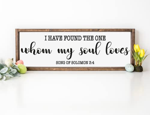 Dozili I Have Found the One Whom My Soul Loves - Cartel con texto en inglés "I Have Found the One Whom My Soul Loves Bedroom"