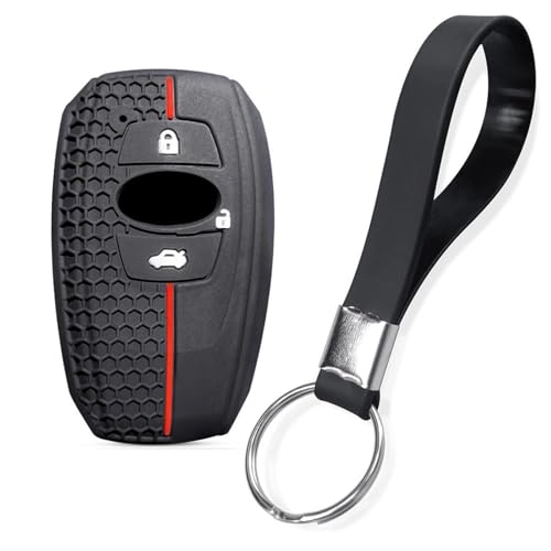 Porte-clés coque clé voiture Subaru silicone 3 boutons BRZ Legacy