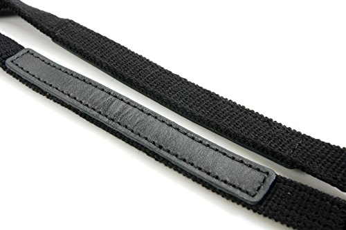 17.7" Byhands Webbing Purse Handles With Leather Tab, Black (24-4503) #TOP3