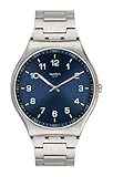 Swatch Skin Irony 42 Swiss Quartz Stainless Steel Strap, Gray, 16 Casual Watch (Model: SS07S106G)