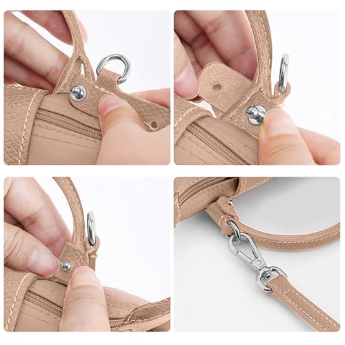 Image of Jiesinlov Leather Bag Shoulder Strap Replacement Crossbody Adjustable Conversion Kit Fit for Mini Pouch