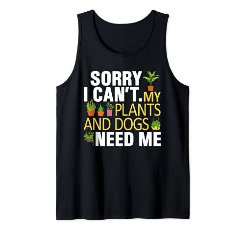Love Plants And Dogs Humor Gardening Lover Funny Gardener Canotta
