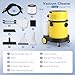 COSTWAY Wet Dry Vacuum Cleaner, 4-in-1 Portable Carpet & Upholstery Cleaner Machine with 5.5 Peak HP & 17 KPA Max Suction, Shampoo Vac Cleaner with Attachments for Floor, Stair, Sofa, Car, Gap