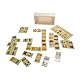 GICO Domino Spiel Fahrzeuge aus Holz für Kinder Jungen Mädchen und Erwachsene für Zuhause oder als Reisespiel - 7968