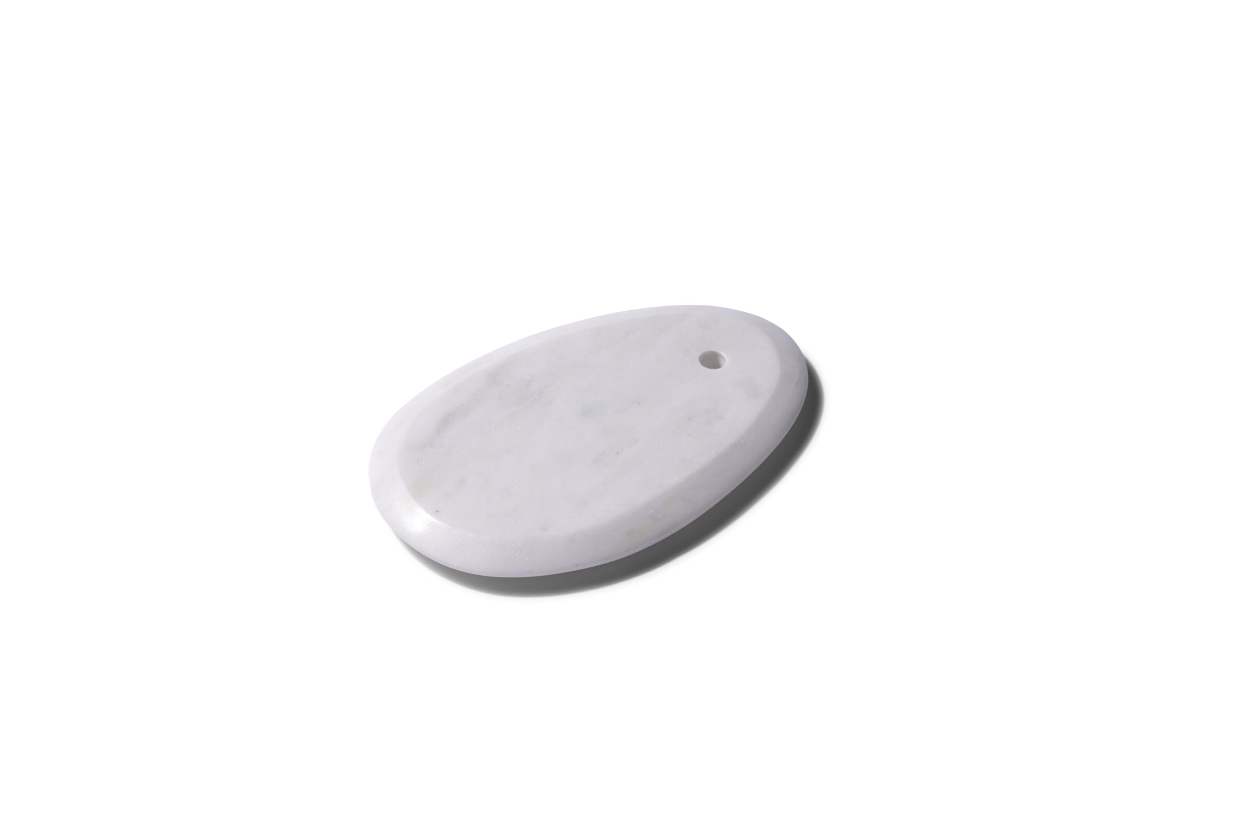 apollo THE HOUSEWARES BRAND Marble Small Teardrop Board, Heat Resistant Kitchen Protector, Non-Slip Cutting & Chopping Board, Durable Serving Platter, White Marble, 7.5x11x1cm