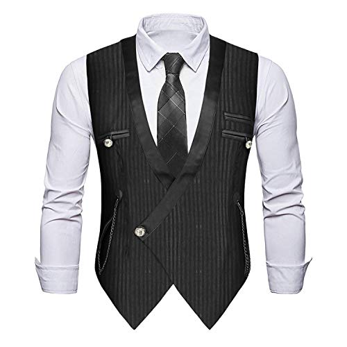 Charmian Men’s Steampunk Victorian Renaissance Waistcoat Vest Business Suit Vest3