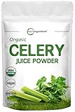 Micro Ingredients Organic Celery Juice Powder, 20 Ounce (1.25 Pound), 71 Serving, Celery Detox, Boosts Immune System, Energy and Supports Gut Health, Rich in Immune Vitamin C and Minerals, Vegan