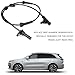 KUQUTIDY Wheel Speed Sensor, Rear Left ABS Wheel Speed Sensor, 3630050U2010 Automotive Anti-Lock Brake Speed Sensors Replacement Compatible with Heyue Models (Black)