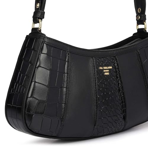 Image of Da Milano Leather Shoulder Bag for Women (01908OL)